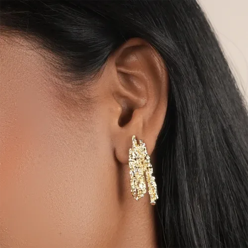 Sculpted Essence| Drop Earrings