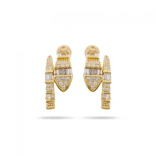 Geometric Crystal | Earrings Hooks