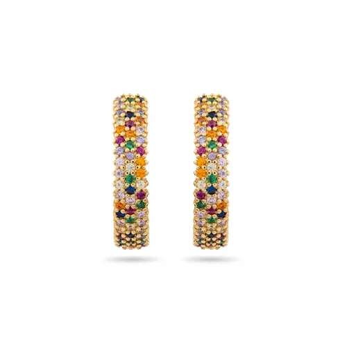 Colorful Elegance Earrings | Earrings Cuff