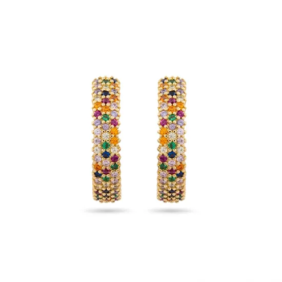 Colorful Elegance Earrings | Earrings Cuff